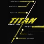 타이탄 시리즈 강력한 펀치 브레이크 점프 당구 스틱 슈퍼 메이플 샤프트 버트 데칼 전문 Break Jump Cue 13.5mm : 테크임포트