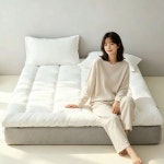 아트홈 통세탁 사계절 침대 바닥 방수 토퍼 매트리스 화이트, Q(퀸) : Art-Home