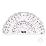 이헌 700각도기 005 13cm 13mmx7mmx1.2mm 100개입 도형자 각도측정기 : 이헌샵
