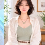달똥구슬 매화석 내추럴 드롭 목걸이 : 달똥구슬