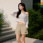 [5컬러] 여자 초경량 스트링 바스락 밴딩 반바지 아웃도어 쇼츠 팬츠 : 온라인클레어
