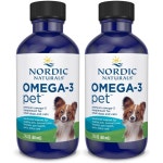 노르딕 내츄럴스 Nordic Naturals 강아지 고양이 오메가3 60ml, 2개 : 모드리펫