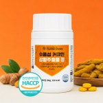 [2개월분] 수용성 커큐민정 강황추출물 흡수율높은 쿽큐민 강황정 커큐민 효능 60정, 1개 : 이로움라이프
