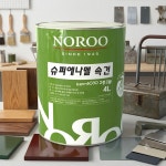 노루표 목재/철재용 슈퍼에나멜 속건 유성페인트 4L 유광 화이트1 : 페인트 마스터