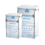 투명쓰레기통 카페 사무실 종량제 비닐 펼침 휴지통 100L, 화이트 : 재미나몰
