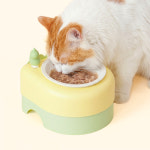 펫케어 고양이 습식 식기 강아지 밥그릇 푸디보울 노랑 : 펫긱  PETGEEK