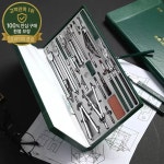 23pcs H4023 도면 도구 기계 건설 엔지니어링을위한 제도 금속 나침반 도구 정장 : 오룡산업