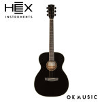 HEX 헥스 VF300E BT 블랙탑 통기타 폴크바디 탑솔리드 : 오케이뮤직 주식회사