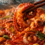 참도깨비 부산 조방 낙곱새 820g 낙지 새우 곱창 얼큰 전골 : 참도깨비