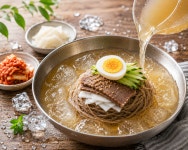 냉면 세트 1인분( 맛고을비빔장80g + 맛고을냉면육수300g+ 백미칡냉면200g) 여름별미 냉면재료 소포장 : 원일푸드 온라인
