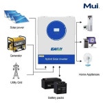 EASUN 태양광 인버터 11KW 6.2KW MPPT 160A 500VDC PV 입력 순수 정현파 하이브리드 (WiFI BMS 포함) : Daon다온6