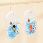 여름 바다 석고방향제 키링 만들기 4인키트 diy : 릴리몰리