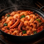 참도깨비 부산 조방 낙곱새 820g 낙지 새우 곱창 당면 얼큰 전골 : 참도깨비