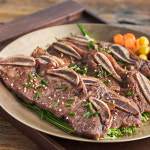 정성곳간 양념 LA 갈비 강순의 고기 간편식 국내산 국산 간편식 400g, 10개 : 정성곳간