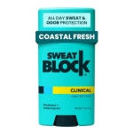 SweatBlock 데오도란트 스틱 땀 발한 억제제, 48시간 다한증 과도한 땀 및 냄새 악취 제거 - 남여 공용 : 조타닷컴