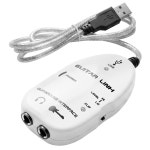 USB to 오디오 미디 컨버터 마이크 헤드폰 기타 PC 노트북 연결 녹음 HA176 : 플렉스프리즘