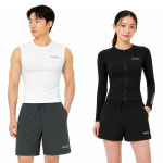 [국내매장제품] 디스커버리 래쉬가드 수영복 풀집업 보드숏 남성 여성 상하세트 : 월천마트
