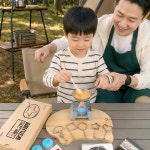 리빙큐큐 달고나 만들기 부자재 6종, 접이식 미니화로대, 1세트 : 리빙큐큐몰