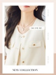 더블 반팔 재킷 여성 여름 스타일 캐주얼 2026 양 : 도도다몰