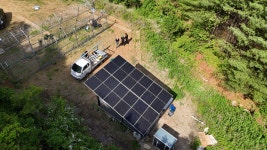 강원도 영월군 북면 독립형태양광 7.68KW 전기 없는 이동식 주택 자가발전 시스템 설치 : 에이스솔라에너지