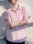 여성 여름 더블 재킷 반팔 하이 스타일 여성용 세련된 : 도도다몰
