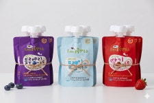 농후발효유 파우치요거트(블3+딸3+플3)=9개 한세트구성 : 온새미로목장