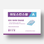 이도 스킨 스왑 100매 국산 알콜솜 소독솜 알콜스왑 일회용 약국 1회용 1박스 : 모레바