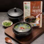 전통식품인증 섬진강 하동 재첩국 500 (2인분) 6개 : 정성드리