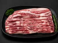 행복고기 삼겹살 한돈 녹차 먹인 암돼지 구이용 수육용 암삼겹 1kg ( 두깨 조절 가능 ) : 행복고기