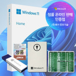[한국정품인증점] MS 윈도우 11 Windows Home FPP 영구사용 제품키 설치 USB 포함 패키지 : 소프트이즈