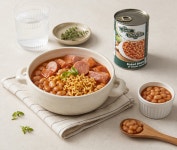 CJ 롱고바디 베이키드빈스 부대찌개 콩 400g, 24개 : 생활잡화몽땅