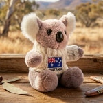 호주 I Love AUS 아이러브호주 니트 캐릭터 키링 : ANZELLA