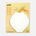 메모텍 에코볏짚 달항아리 점착메모지 : 메모텍