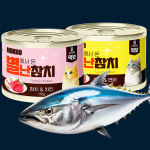 1+1 먹보 별난참치 고양이캔 대용량 참치베이스 치킨170g+연어170g : 뚜뚜펫