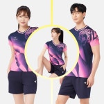 코랄리안 남성 여성 티셔츠 반팔 CRT-H1509 CRT-H2509 커플 빅사이즈 : 요넥스아산점-아산스포츠