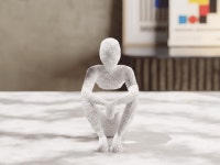봄마루공간상점 nobody 노바디 사색하는 사람 미니멀 인테리어소품 오브제 집들이 장식품 : 봄마루공간상점