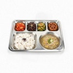 당진워터프리아구내식당 | 스텐 4찬 식판 단체 구내식당 어른용 사각 배식판 : 메론워터스토리