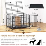 aboxoo 42 48인치 대형견 헤비듀티 이동식 켄넬 ZY2878 블랙 42 inch Stackable : 홈스위트홈마트