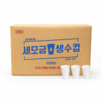 세모금컵 약국 백화점 일회용 천연펄프 무지 정수기 종이컵 90ml, 4000개입, 1개 : 수양상사