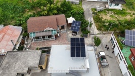 강원도 강릉 노암동 옥상슬라브형 3.8KW 지상형 가정용 태양광 설치 : 에이스솔라에너지