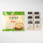 들깨 칼국수 수제비 6인분 (생면 1kg + 들깨가루 6봉) 생칼국수 사리 : 민이네식탁