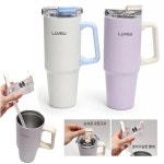 라온까사 리뷰 커플 스텐 진궁 텀블러 900ml 차량용 빨대 손잡이 대용량 선물용 : 더블유와이제이