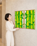 왕죽도 대련기법 대나무 풍수그림 세트 현관 재물운 인테리어 : ART MUSEUM