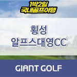 강원도 횡성 알프스대영cc 1박2일 골프장 패키지 : 자이언트 골프패키지