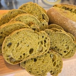 다온브레드 100% 통밀빵 말차, 220g, 1개 : 다온브레드