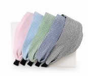 [데일리온] 파스텔 스트라이프 헤어밴드 머리띠 : Daily On Shop