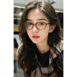 도깨비 10주년 김고은 안경 프레임 스타일 빈티지 경량 남녀공용 토터스쉘 컬러 (W72396) 렌즈 없음 : 판다Shop