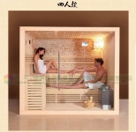2인용 전기 사우나 찜질방 설치 내부 야외 1인용 1x1 미터 : 부투본
