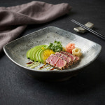 식당 열경화 반찬그릇 한식 일식 밑반찬 멜라민 접시 플라워 사각 반찬 식기 : 시즐스토어