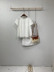 (77가능)노사 시스루 레이어드 플레어 반팔 티셔츠 3color : 씨샵인더룸